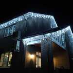 фото Новогоднее освещение домов, подсветка фасадов
